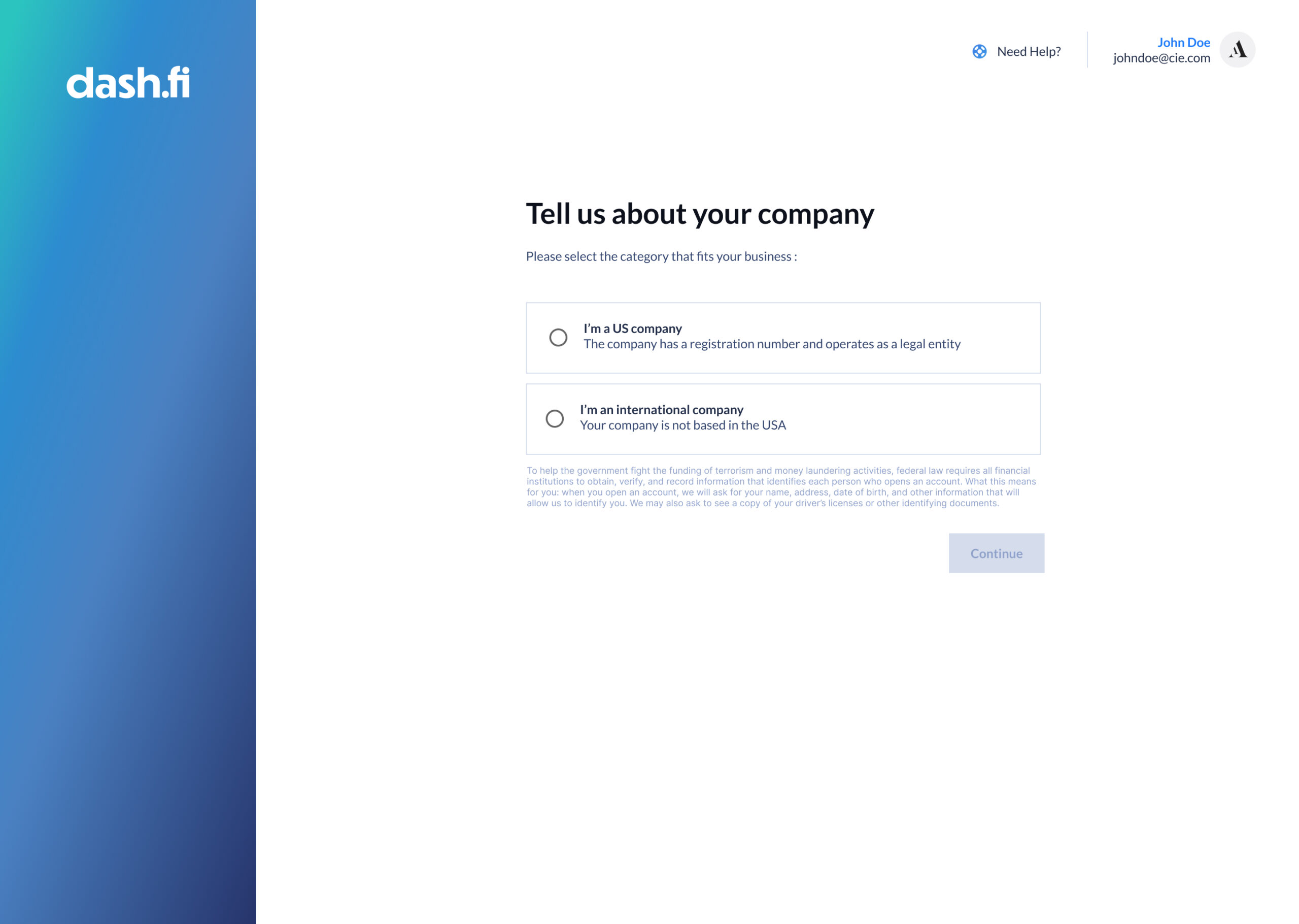 fintech onboarding